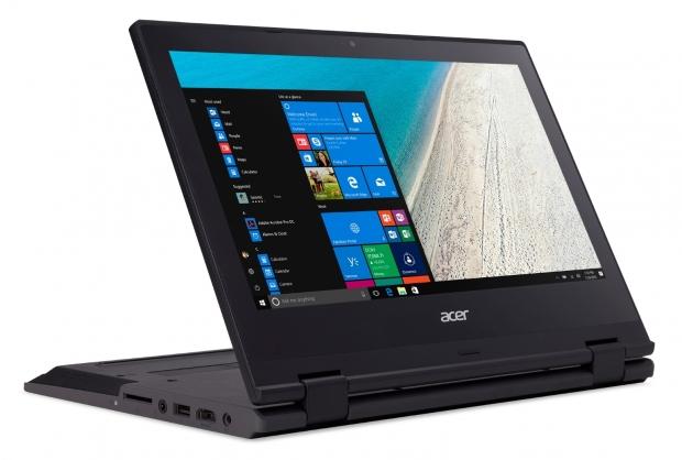Open enlarged image Acer unveils versatile and robust TravelMate Spin B1 convertible notebook at BETT 2017 | TweakTown.com