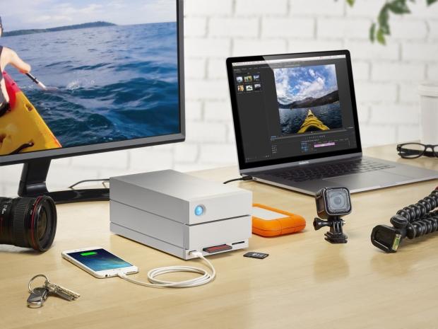 Open enlarged image New LaCie 2big Dock Thunderbolt 3 bridges the port gap and delivers massive capacity to streamline creative workflows 67