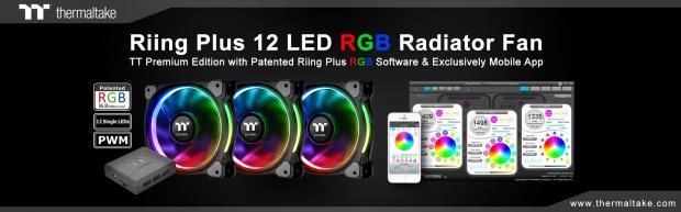 Thermaltake reveals new Riing Plus LED RGB radiator fan TT Premium Edition at COMPUTEX Taipei 2017 | TweakTown.com