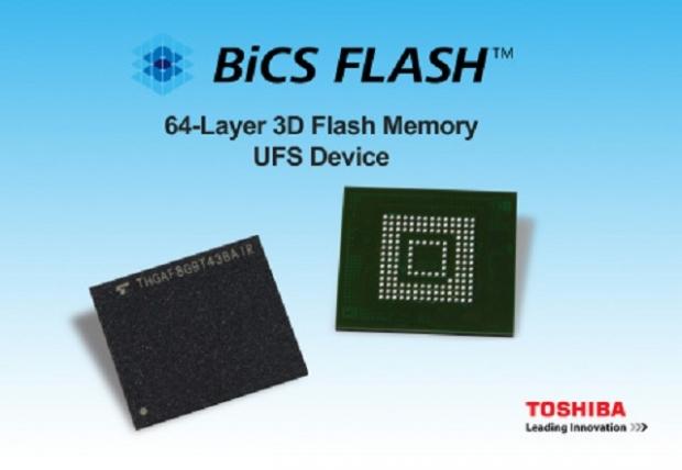 Toshiba Memory America Unveils UFS Devices Utilizing 64-Layer, 3D Flash Memory | TweakTown.com