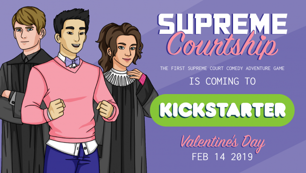 The world's first judicial friendship simulator takes to Kickstarter in Supreme Courtship! 01