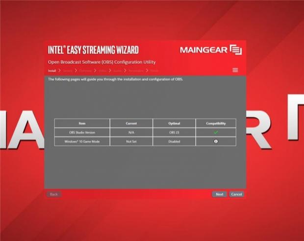 Open enlarged image MAINGEAR Partners with Intel for New Easy Streaming Wizard 03
