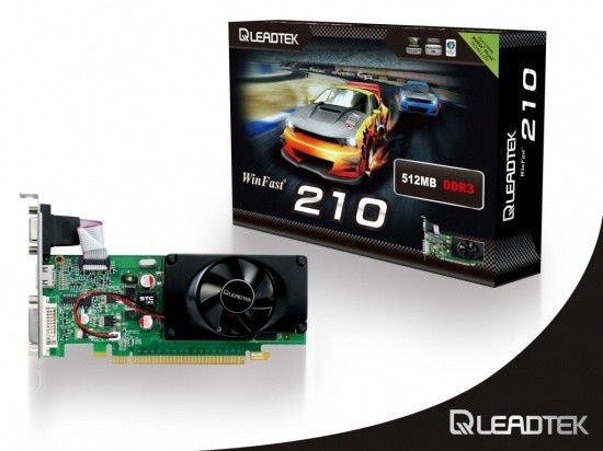 Open enlarged image Leadtek unveils the new GeForce 200 series graphics -- WinFast 210 15