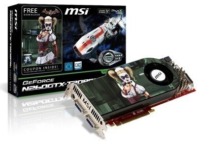 MSI releases N260GTX-T2D896 Batman: Arkham Asylum Edition Harley Quinn-branded graphics card | TweakTown.com