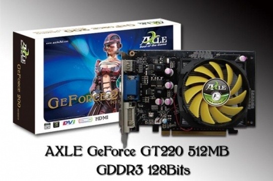 AXLE releases GeForce GT 220 and GeForce 210 01