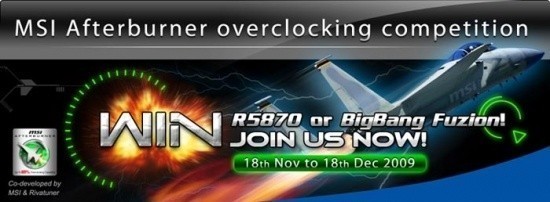 Open enlarged image MSI Afterburner overclocking competition | TweakTown.com