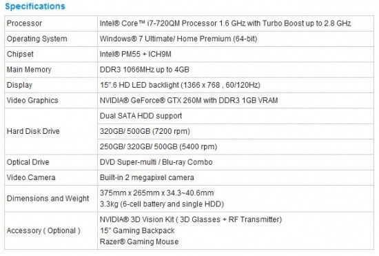 ASUS Launches G51J, World's First Notebook Utilizing NVIDIA 3D Vision 03