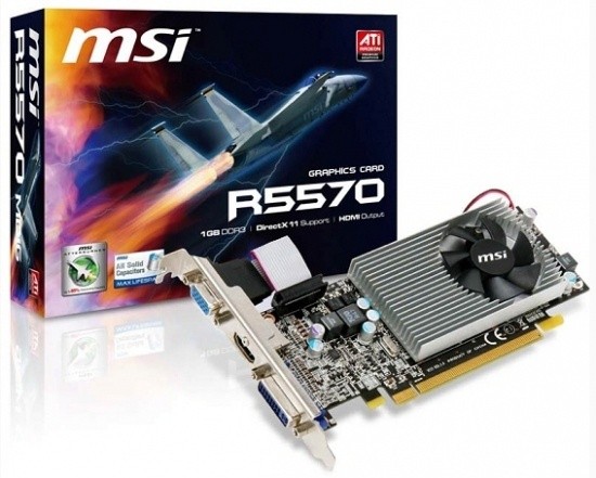MSI Announces its R5570-MD1G Graphics Card | TweakTown.com