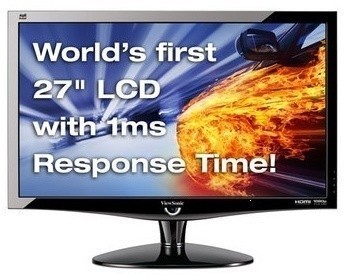 VIEWSONIC UNLEASHES WORLD'S FIRST 27-INCH FULL HD MONITOR WITH 1MS RESPONSE TIME 03 VIEWSONIC UNLEASHES WORLD'S FIRST 27-INCH FULL HD MONITOR WITH 1MS RESPONSE TIME 03