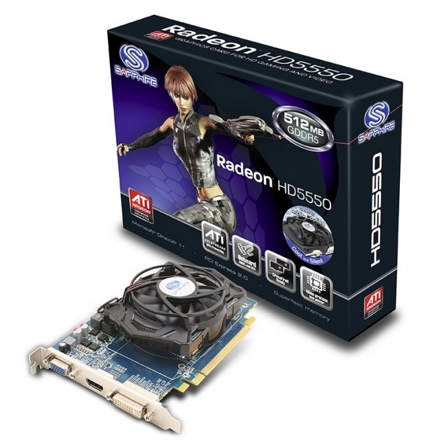 Sapphire Expands Mainstream Lineup with HD 5550 GDDR5 Graphics Card | TweakTown.com
