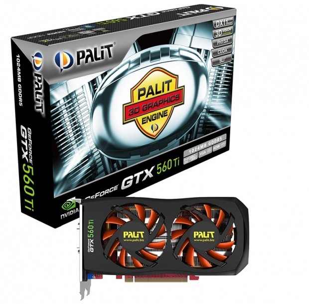 Palit Announces its GeForce GTX 560 Ti Graphics Cards 32
