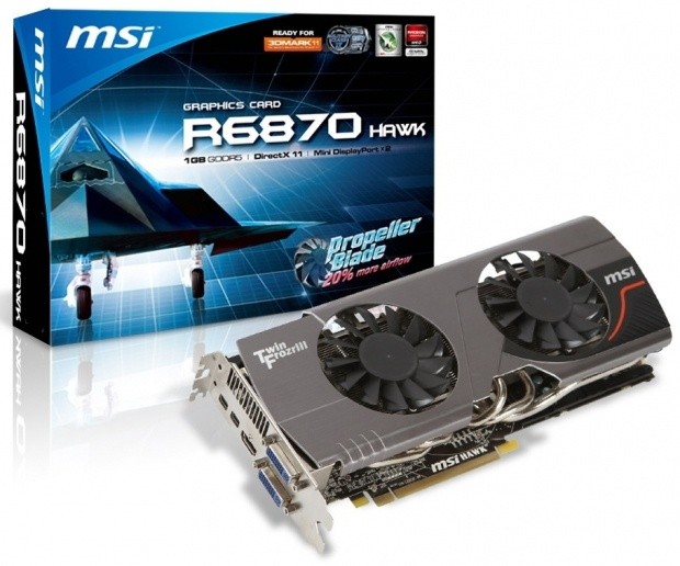 Open enlarged image MSI Unleashes R6870 HAWK Graphics Card with Propeller Blade Technology | TweakTown.com
