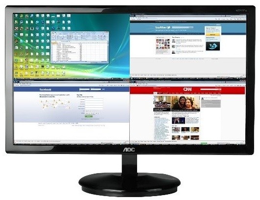 AOC Launches the Ultra-Slim Aire Black LED Monitor | TweakTown.com