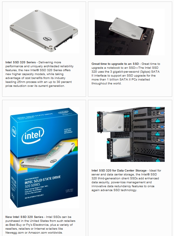 Intel Announces Third-Generation SSD: Intel Solid-State Drive 320 Series | TweakTown.com