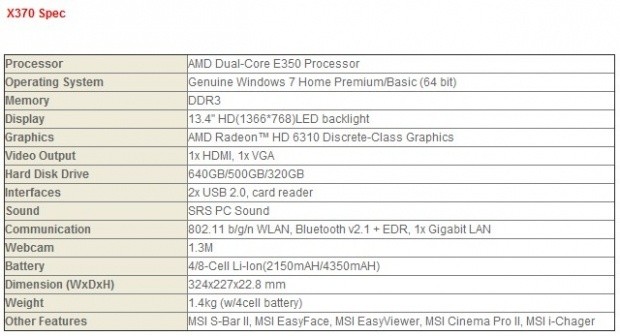 MSI Announces X370 Ultra Light and Slim Notebook 03