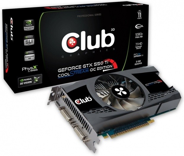 Club 3D First to Introduce 2 GB NVIDIA GeForce GTX 550Ti, CoolStream OC Edition 01