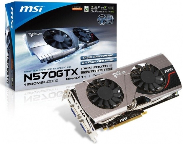 MSI Introduces GeForce GTX 570 TwinFrozr III Power Edition Graphics Card | TweakTown.com