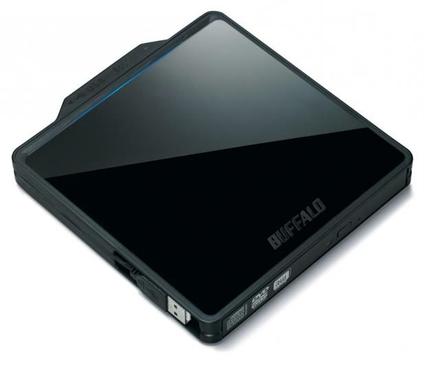 Open enlarged image Buffalo Reveals Sleek Design for Powerful Portable DVD Drive 01