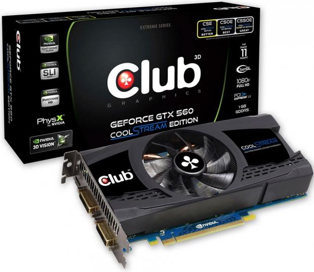 Open enlarged image Club 3D Announces CoolStream Edition GeForce GTX 560 Graphics Cards 01