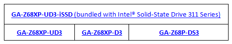 GIGABYTE Offers Bundle on Z68XP-UD3-iSSD Motherboard featuring 20GB Intel SSD 311 Series 11 GIGABYTE Offers Bundle on Z68XP-UD3-iSSD Motherboard featuring 20GB Intel SSD 311 Series 11