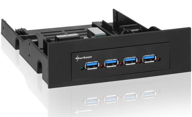 Open enlarged image Sharkoon Annouces Four Port USB 3.0 Front-Panel Hub | TweakTown.com