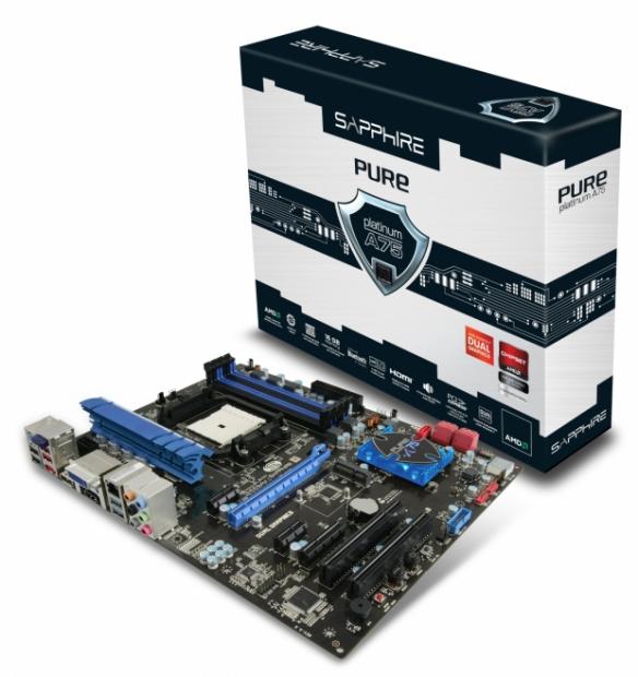Open enlarged image SAPPHIRE Pure Platinum A75 supports latest AMD APU family 01