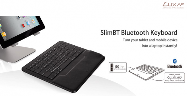 Turn Your iPad 2 Into A Laptop with LUXA2's SlimBT Wireless Keyboard 01
