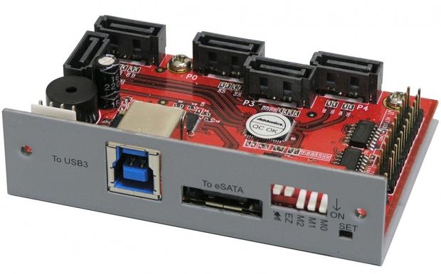 Open enlarged image Addonics Announces 5-Port HPM-XU Port Multiplier with eSATA/USB 3.0 Connections 07