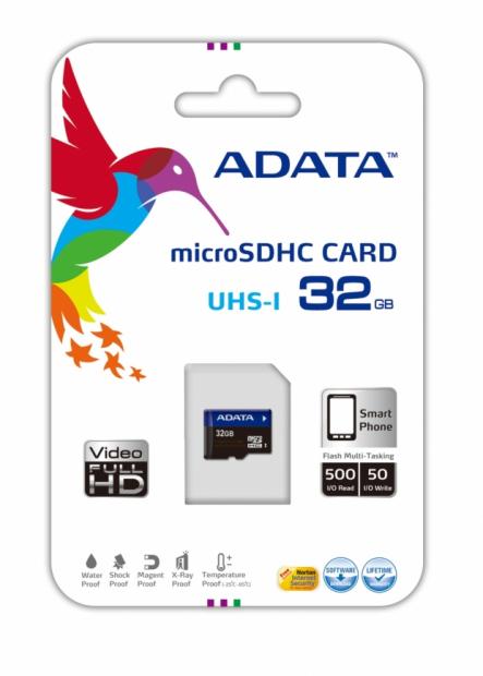 Open enlarged image ADATA Technology introduces its first microSDHC UHS-I Memory Card 01
