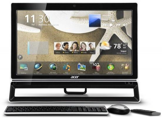 Acer's New All-in-One Desktops Feature Widescreen Touch Displays | TweakTown.com