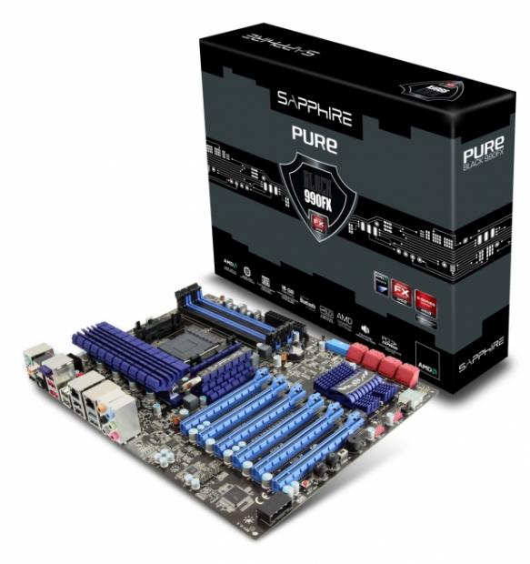 Open enlarged image SAPPHIRE Pure Black 990FX supports latest AMD CPUs | TweakTown.com