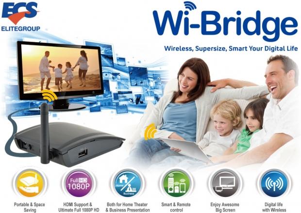 ECS Announces Wi-Bridge Wireless Display Adapter | TweakTown.com
