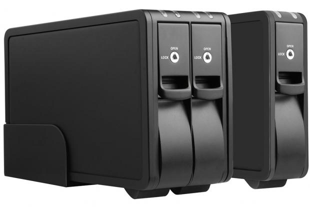 Open enlarged image Sharkoon Announces Vertical Docking Station for SATA Hard Drives 01