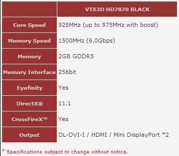 VTX3D Announces Radeon HD 7870 Black Edition (Tahiti LE) Graphics Card 02
