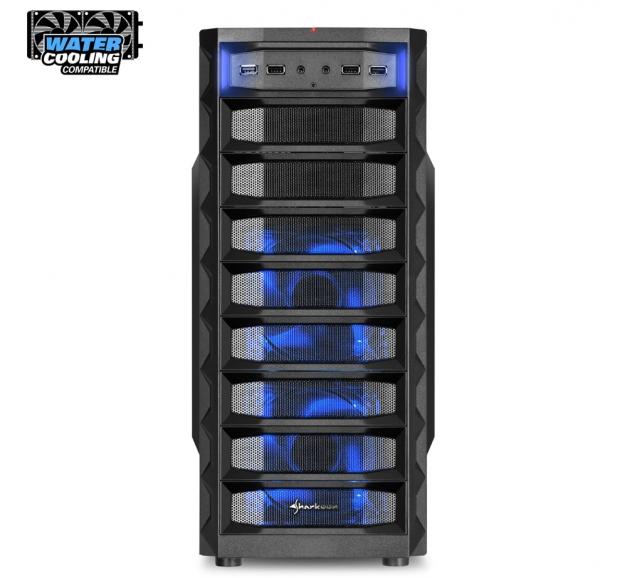 Open enlarged image Sharkoon Announces REX Water Cooling Edition Case 01