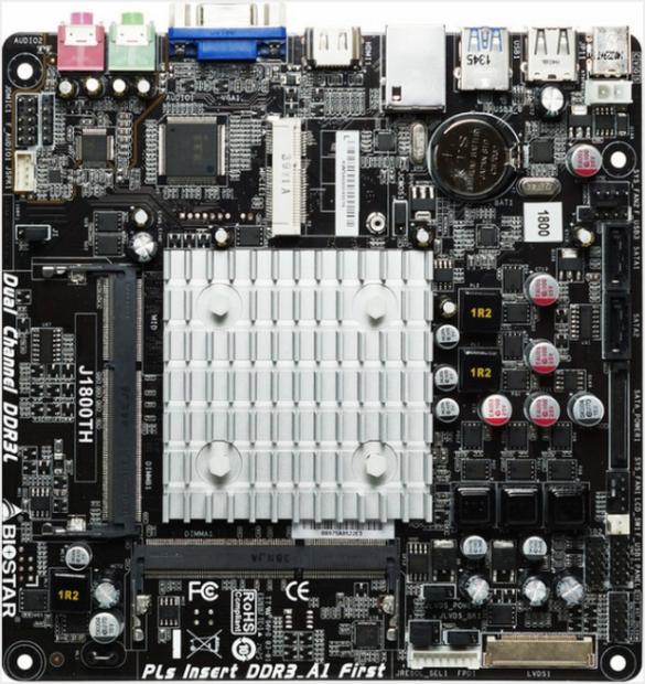Open enlarged image BIOSTAR Announces the J1800TH Mini-ITX System-On-Chip Solution 03