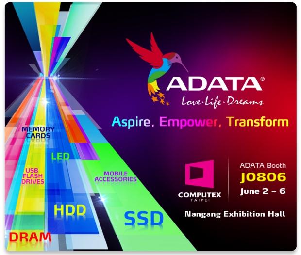 Open enlarged image ADATA to Parade New Products for Gaming, Mobile and Cloud/IoT at COMPUTEX TAIPEI 2015 | TweakTown.com