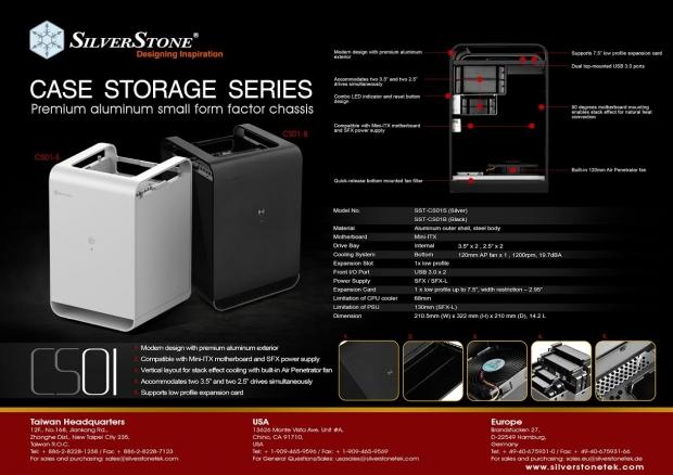 SilverStone Case Storage Series CS01 and CS01-HS 060