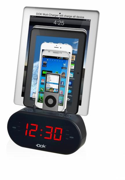 Open enlarged image DOK SOLUTION UNVEILS CR09, 2 DEVICE CHARGER/CRADLE/CLOCK/SPEAKER/RADIO WITH 'SCD TECHNOLOGY' (SMART CURRENT DETECTION), NO MORE OVERCHARGING! | TweakTown.com