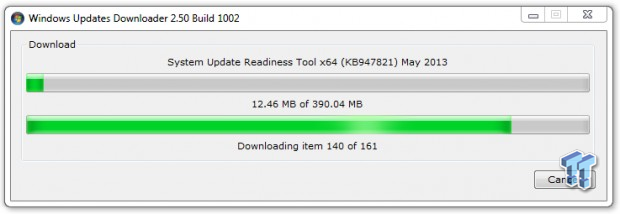 Open enlarged image Using the Windows Updates Downloader to speed up your installation 06